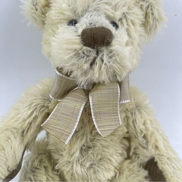 Vintage Russ Berrie & Co Burleigh 10” Plush Tan Brown Stuffed Teddy Bear #24019 - Picture 2 of 8